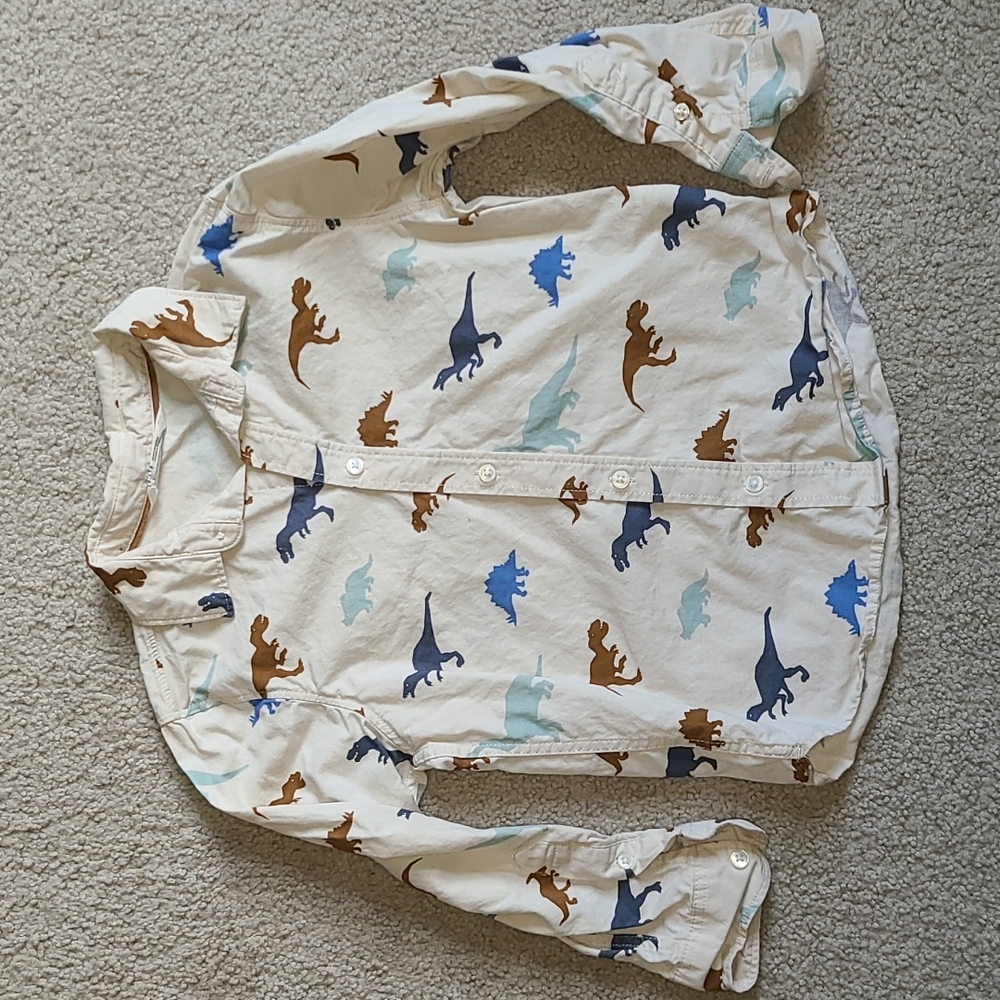 H&M dino button up